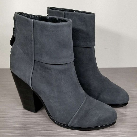 Rag & Bone 'Newbury' Bootie, Gray Nubuck, Womens 9.5 / 39.5 - Picture 1 of 12